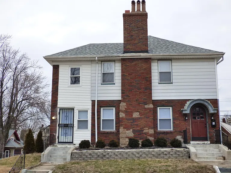 Apartment for rent (Unit 1) is on the left