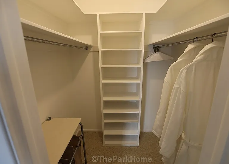 Primary walk-in closet with 30+ square feet of space.