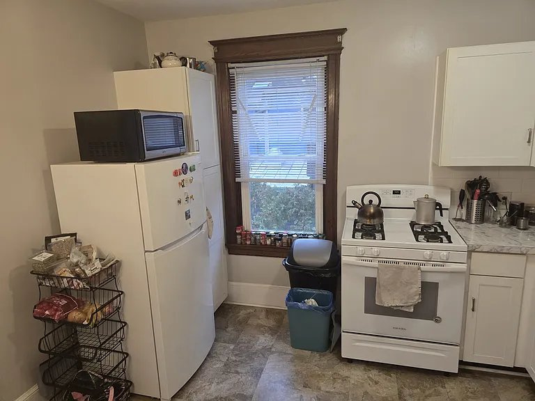 Kitchen Fridge and Stove View