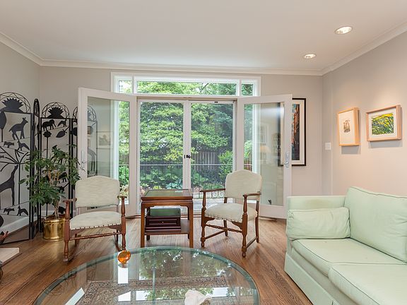 Living Room with French Doors to Patio