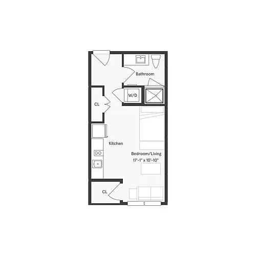 Floor plan Studio J