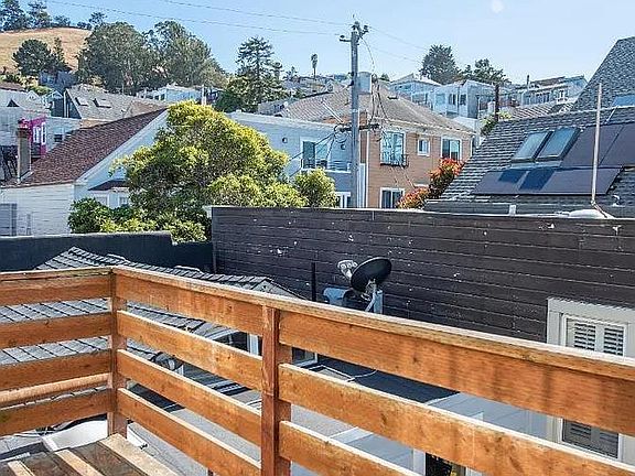 Have breakfast on your private balcony right outside the kitchen.