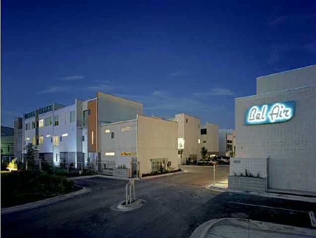 Bel Air exterior at night