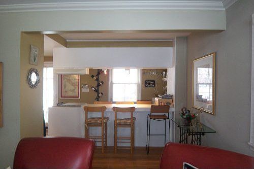 Open Living Room w/Eating Island