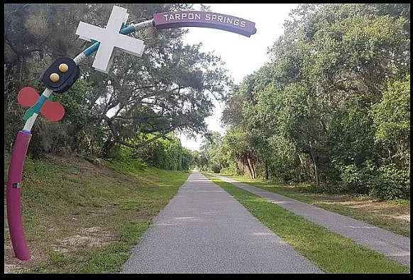 The Pinellas trails spans the entire county North to South