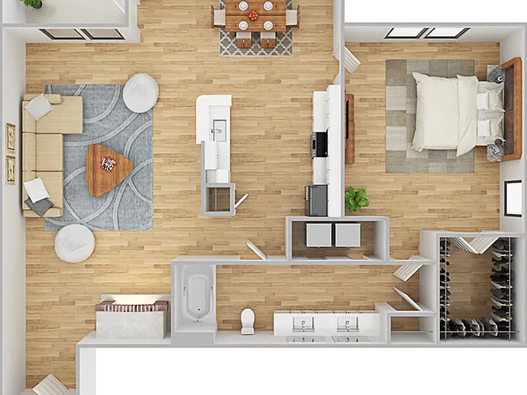 1 Bedroom | 1 Bath | 882 SF 1 Bedroom | 1 Bath | 882 SF