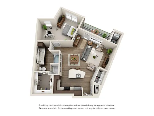 Floor plan A6-1X1