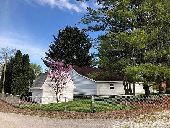 Garage shed and back yard