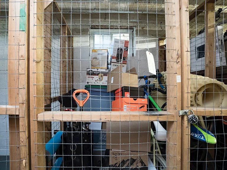 1 storage cage in basement included in rent!