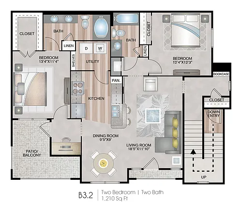 Floor plan B32