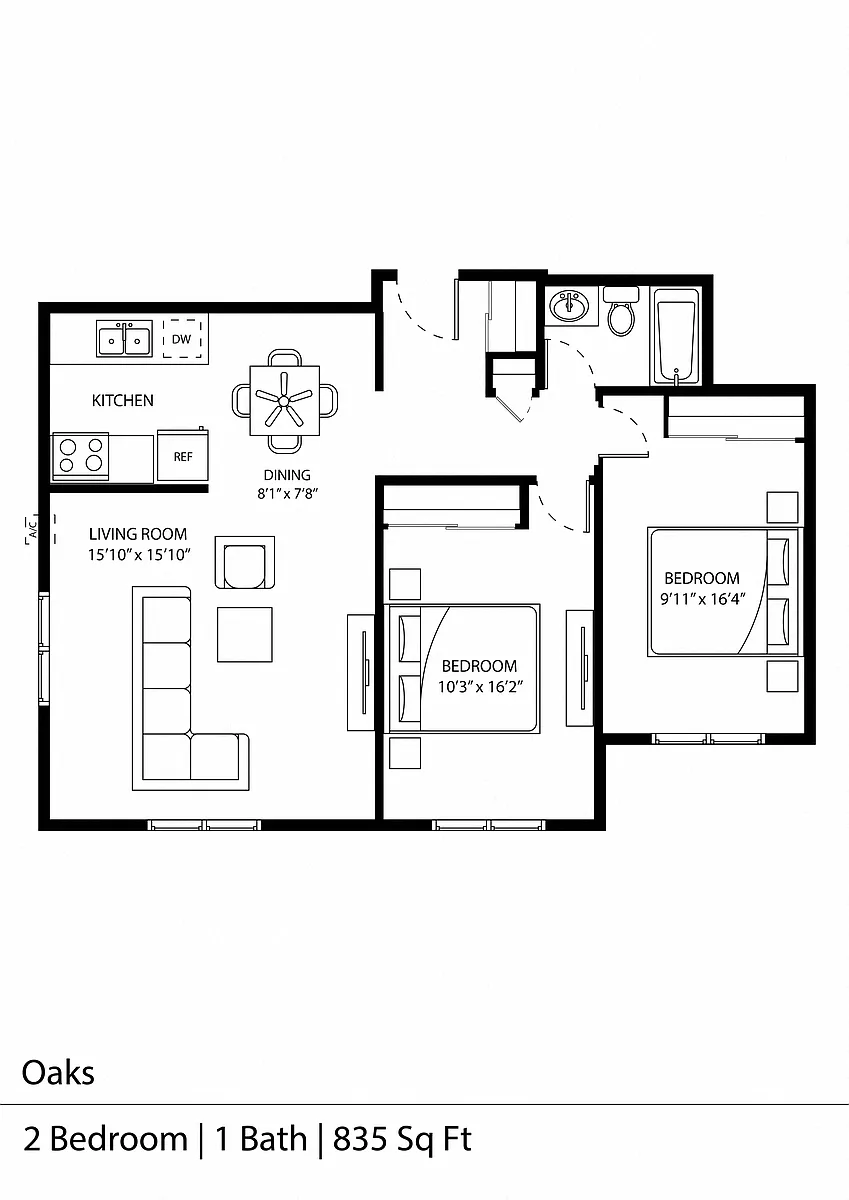 Floor plan Oaks