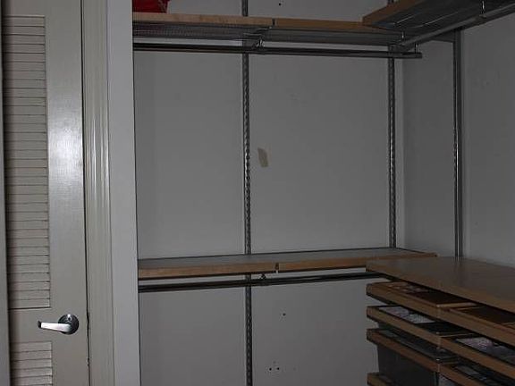 large closet to right of