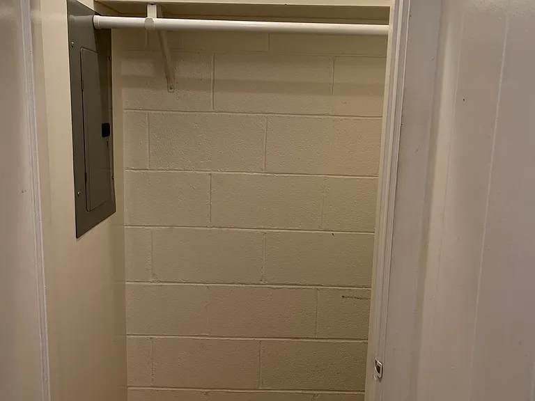 Spacious storage/closet area.