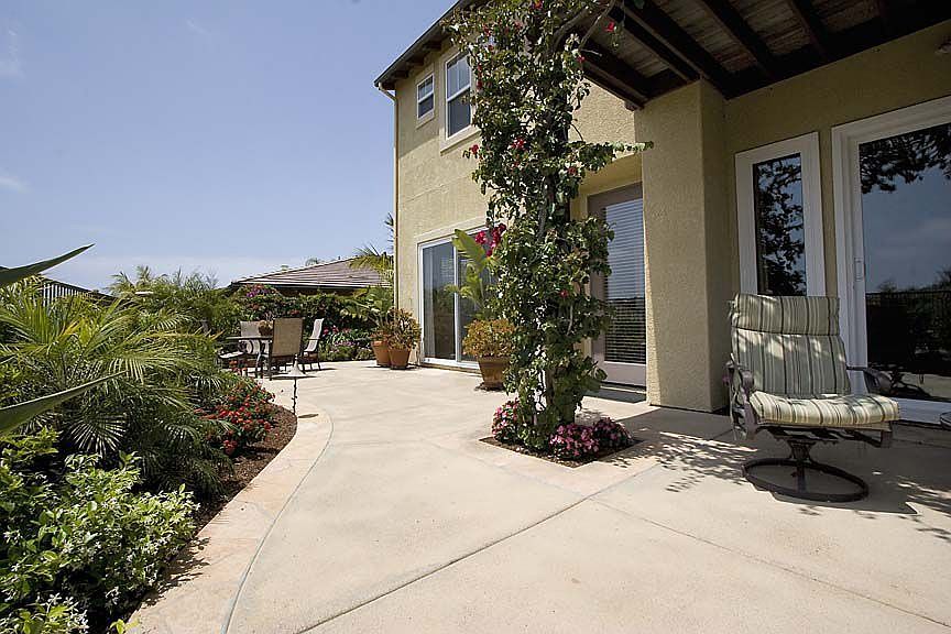 Rear yard facing canyon 