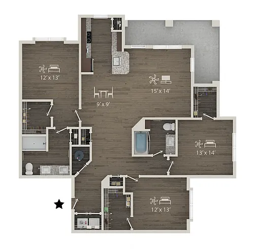 Floor plan C1