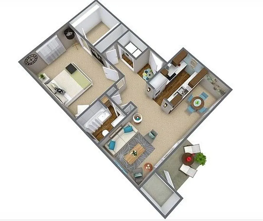 Floor plan One Bedroom