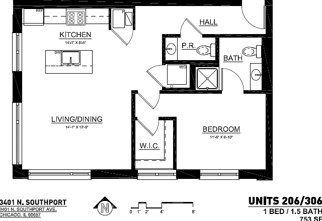06 Tier - 1 bed 1.5 bath 06 Tier - 1 bed 1.5 bath