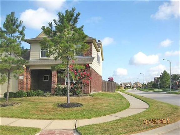 Home sits on a corner lot.