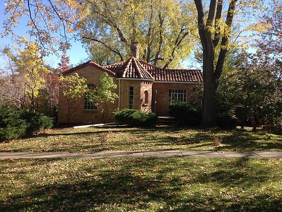 Front yard with mature landscape