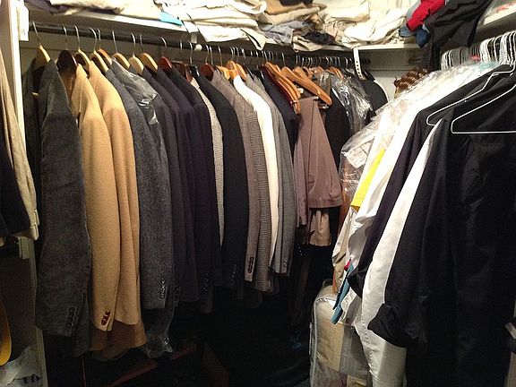 Master walk-in closet