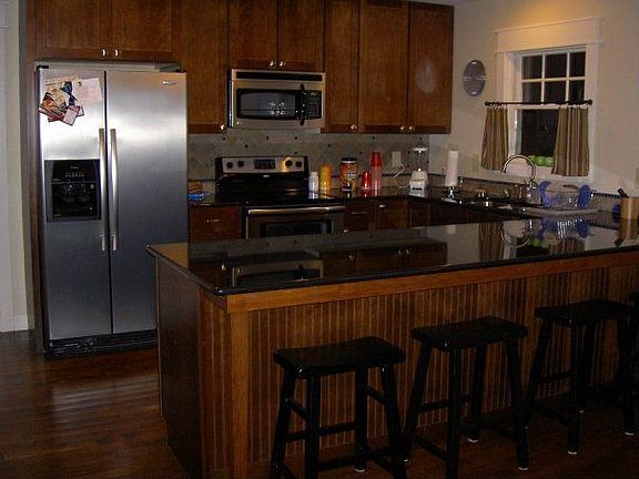 granite counters in kitchen