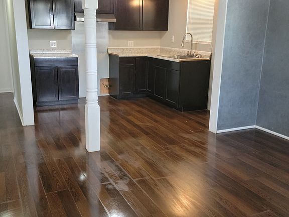 Living and kitchen area. Will be different flooring