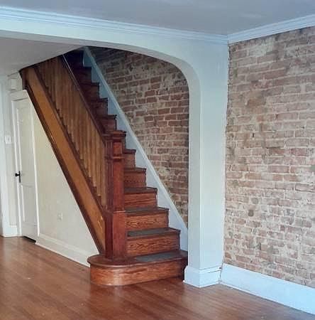 Living area view to staircase