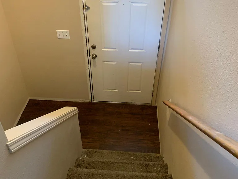 New flooring at entry (during remolding contstruction)