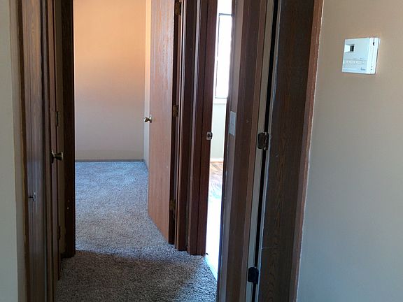 Hallway to up two bedrooms