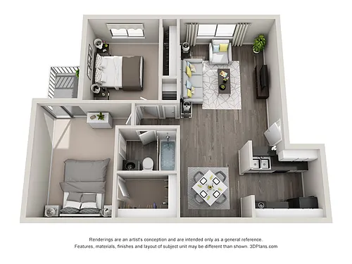 Floor plan 2x1 DS
