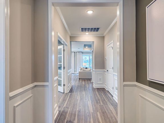 Hallway into the home. Model Home Representation.