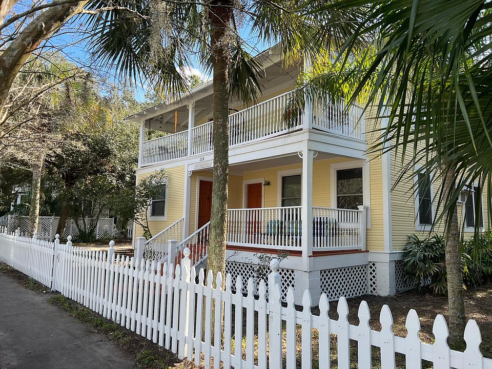 Front view of the Garden Villa. There are four apartments in the building, two up and two down.