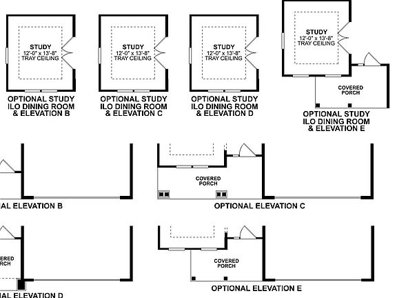 Sonoma First Floor Options