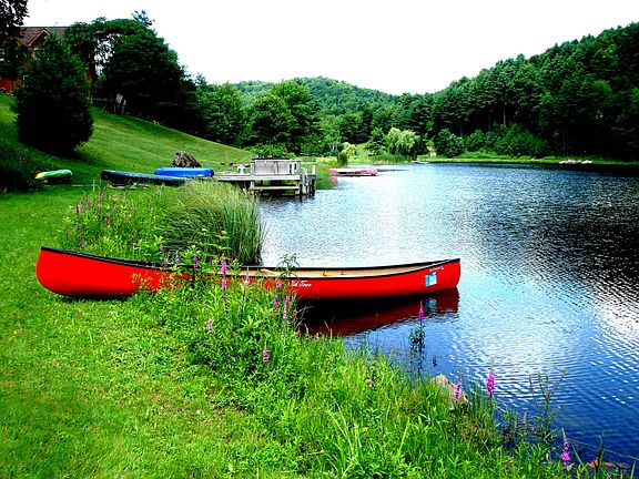 Peaceful canoeing