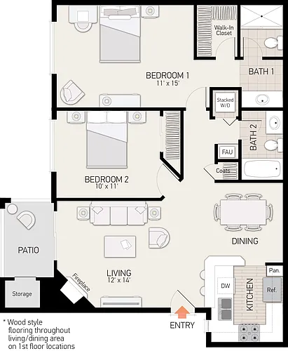 Floor plan Plan I