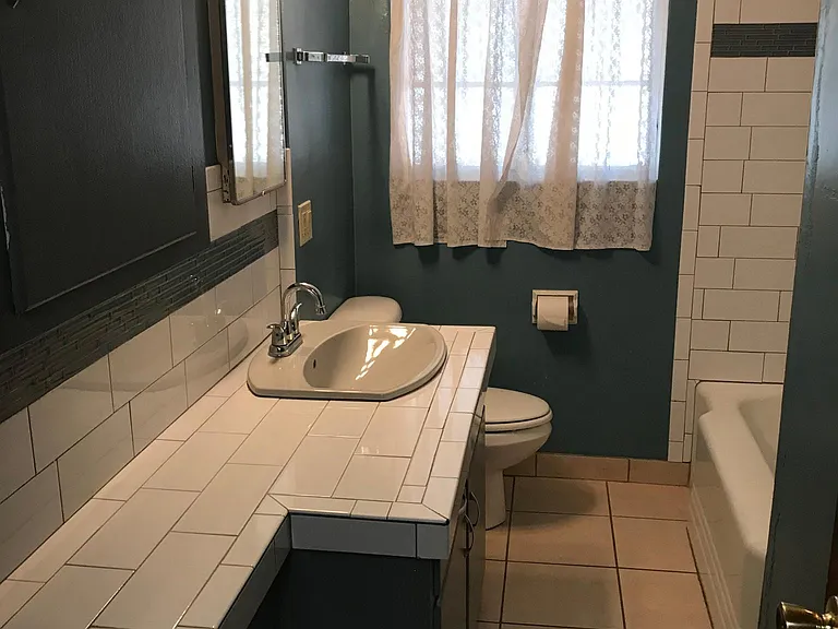 Main bathroom off hall