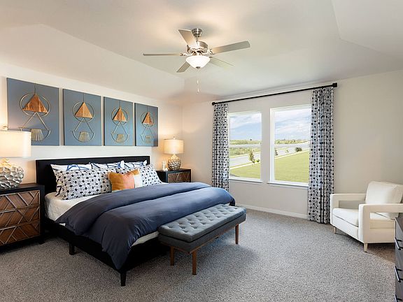 Relax after a long day in the Bryce apos s serene primary suite.