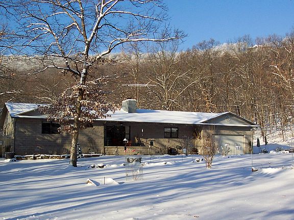 Front of house winter view