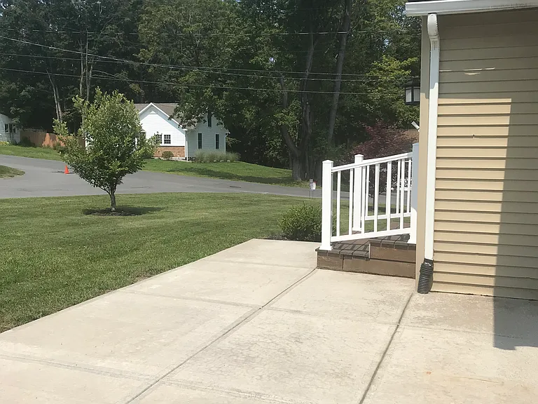 Concrete patio