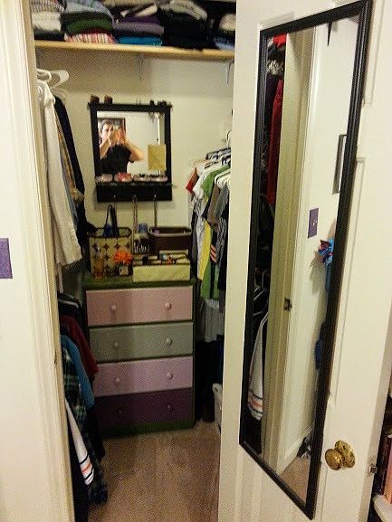 Back bedroom walk-in closet