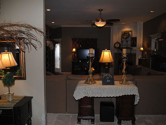 view into living area from front door
