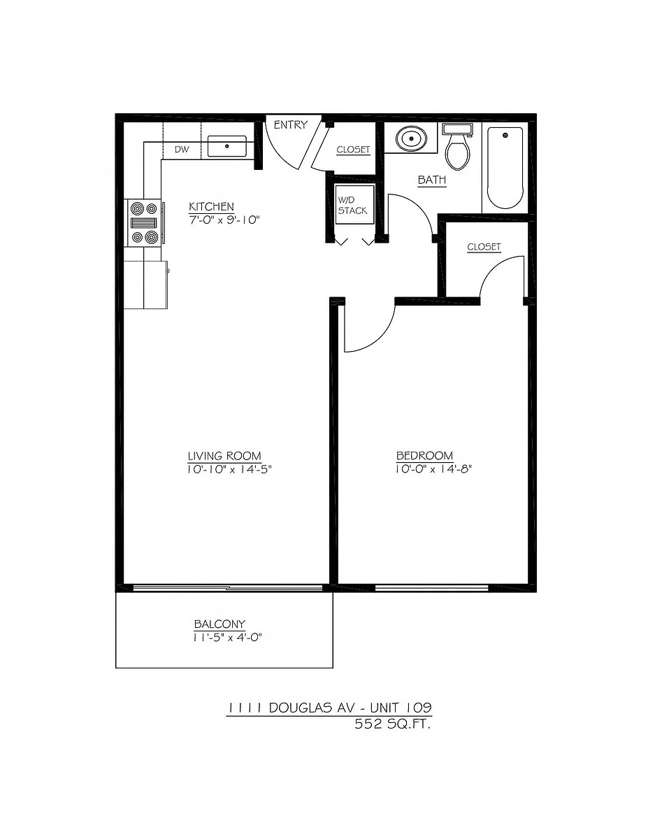 Floor plan 1X1