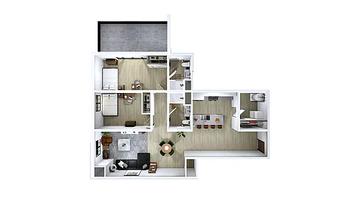 Floor plan 2 Bedroom