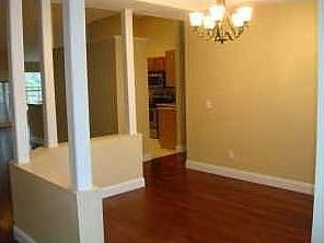 Hardwood floors throughout the house.