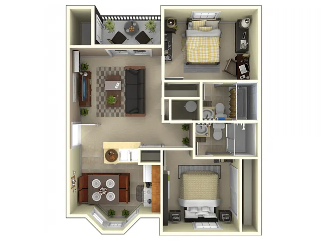 Floor plan 2X2