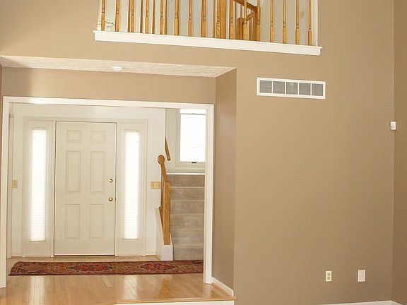 View from great room to front foyer