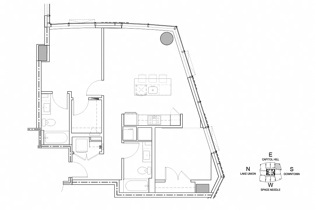 Floor plan 2 Bedroom C