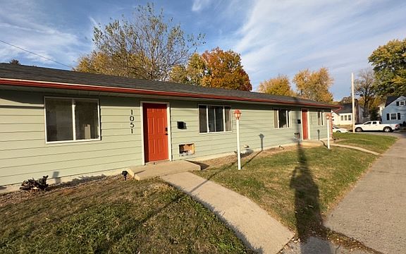 Exterior, right side of duplex