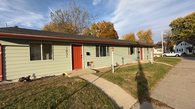 Exterior, right side of duplex