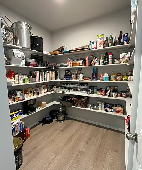 Huge pantry for all your kitchen items and food